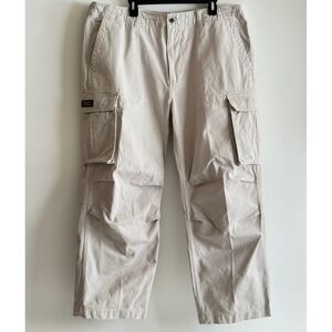 Vtg Polo Jeans Company Ralph Lauren Cargo Pants Military Paratrooper Men's 42x30